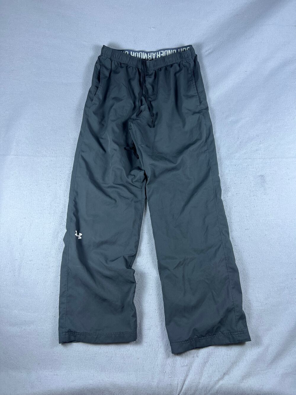 Under Armour Track Pants Mens L Dark Gray Drawstring Performance Athletic Sports